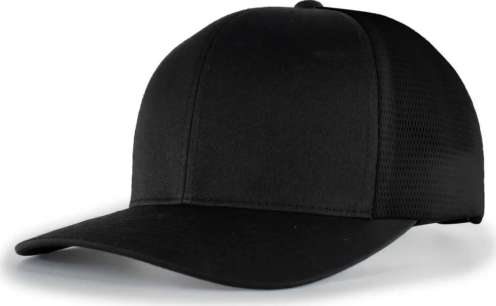 Pacific Headwear P151 Trucker Pacflex Snapback Cap - Black - 7’’ 7 7/8’’