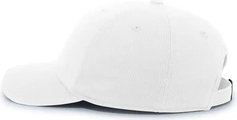 Pacific Headwear P200 Hybrid Cotton Dad Cap - White - 7’’ - 7 7/8’’