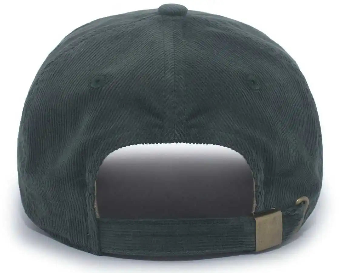 Pacific Headwear P206 Hybrid Corduroy Dad Cap - Dark Green - Forest / 7’’ - 7 7/8’’