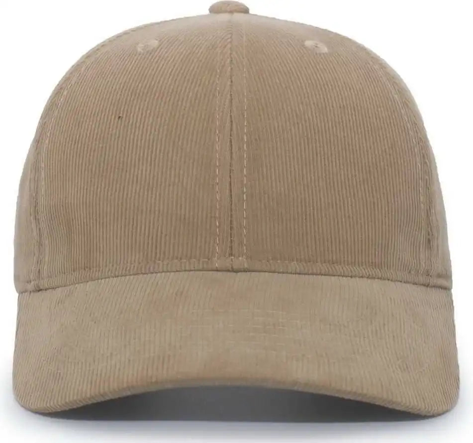 Pacific Headwear P206 Hybrid Corduroy Dad Cap - Wheat - 7’’ - 7 7/8’’