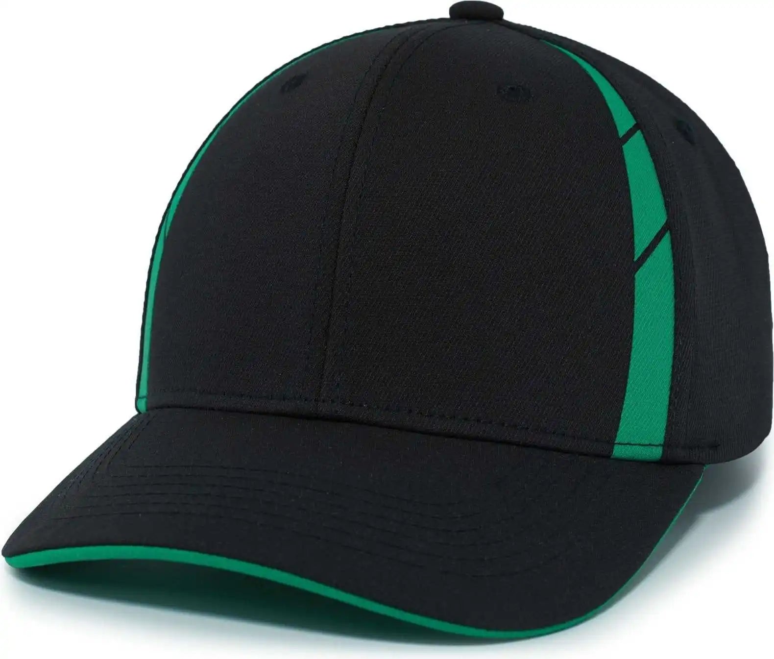 Pacific Headwear P303 Coolcore Sideline Snapback Cap - Black Kelly - 7’’ - 7 7/8’’