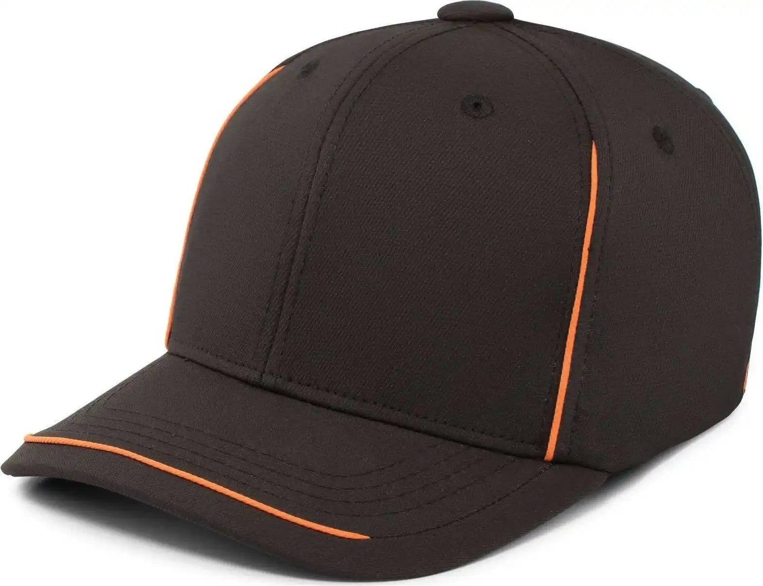 Pacific Headwear P304 Legend Cap - Black Orange - 6 7/8’’ 7 3/8’’