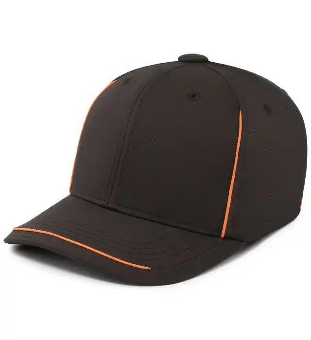 Pacific Headwear P304 Legend Cap - Black Orange - 6 7/8’’ 7 3/8’’