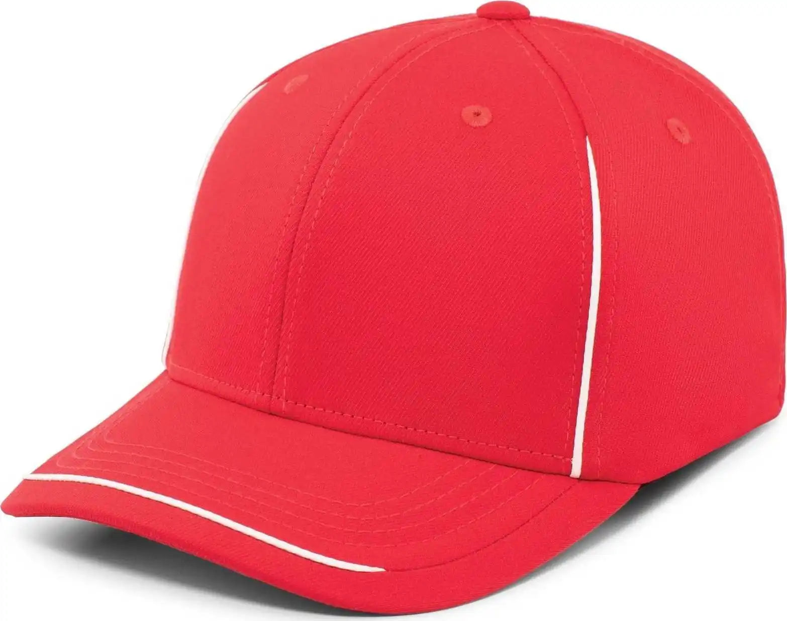 Pacific Headwear P304 Legend Cap - Red White - 6 7/8’’ 7 3/8’’