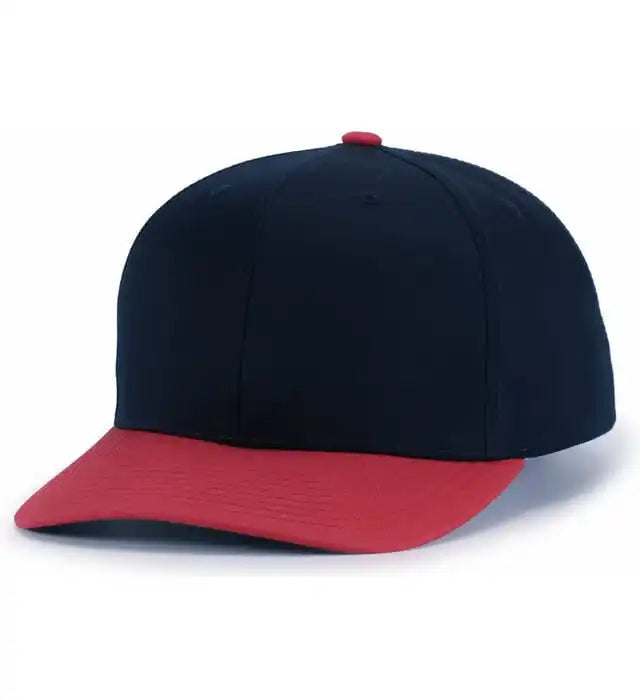 Pacific Headwear P322 Poly/cotton Snapback Cap - Navy Red - 6 1/2’’ - 7’’