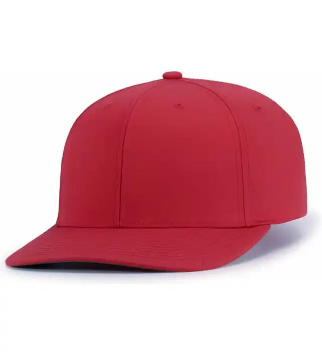 Pacific Headwear P322 Poly/cotton Snapback Cap - Red - 6 1/2’’ - 7’’