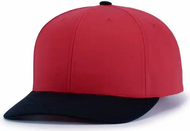 Pacific Headwear P322 Poly/cotton Snapback Cap - Red Navy - 6 1/2’’ - 7’’