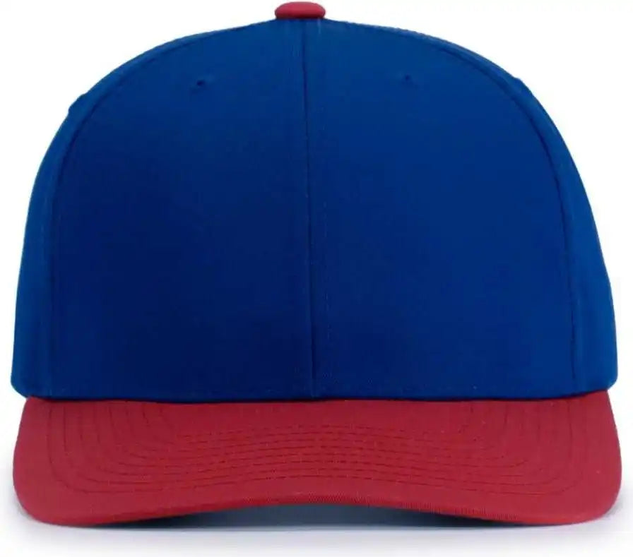 Pacific Headwear P322 Poly/cotton Snapback Cap - Royal Red - 6 1/2’’ - 7’’