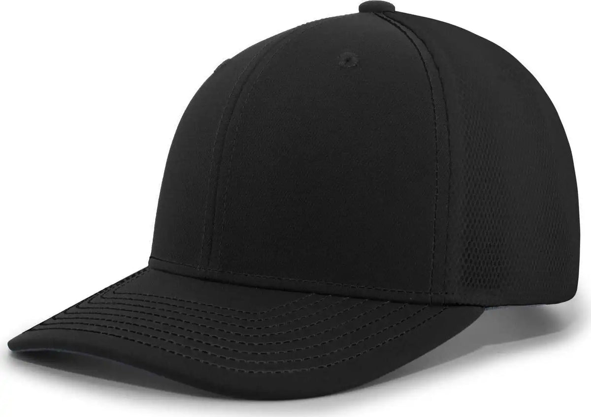 Pacific Headwear P365 Air Mesh Sideline Cap - Black - 7’’ - 7 7/8’’