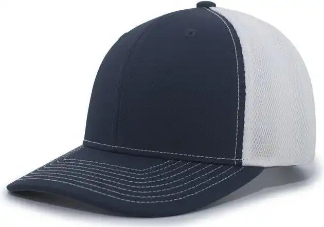 Pacific Headwear P365 Air Mesh Sideline Cap - Navy White - 7’’ - 7 7/8’’