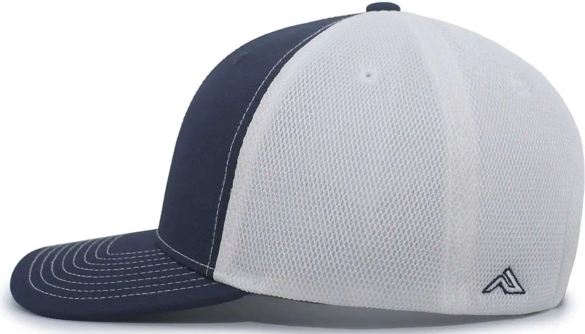 Pacific Headwear P365 Air Mesh Sideline Cap - Navy White - 7’’ - 7 7/8’’