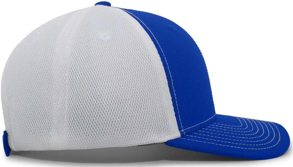 Pacific Headwear P365 Air Mesh Sideline Cap - Royal White - 7’’ - 7 7/8’’