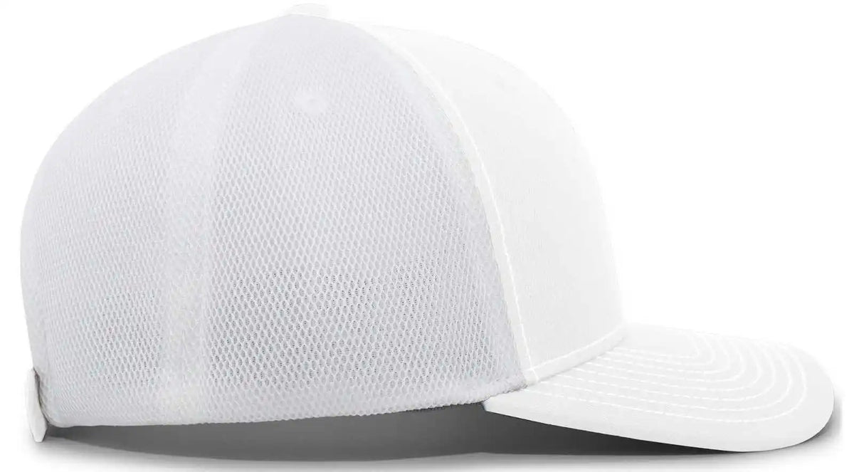 Pacific Headwear P365 Air Mesh Sideline Cap - White - 7’’ - 7 7/8’’