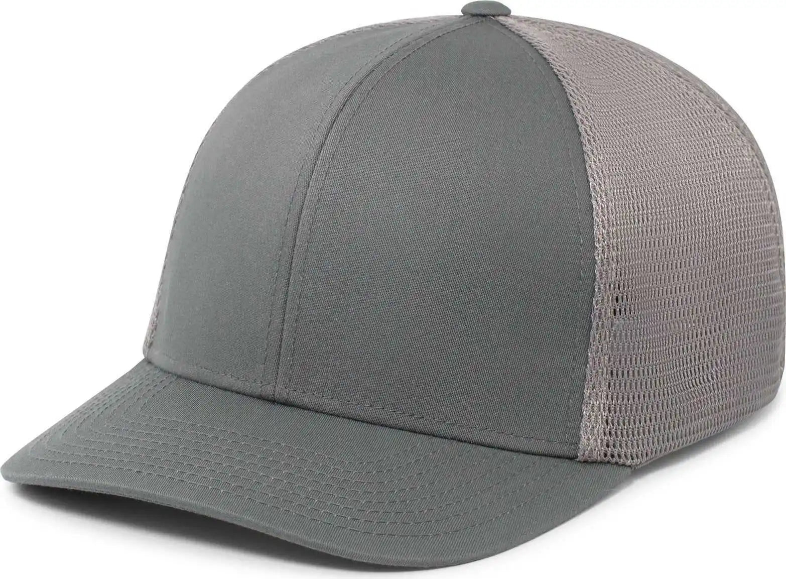 Pacific Headwear P401 Fusion Trucker Cap - Graphite - Dark Gray / 6 1/2’’ 7’’
