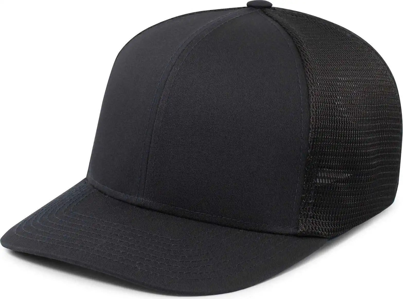 Pacific Headwear P401 Fusion Trucker Cap - Navy - 6 1/2’’ 7’’