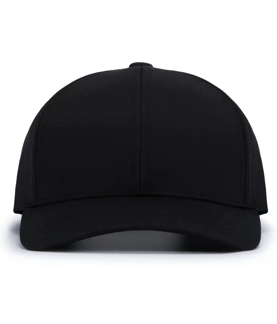 Pacific Headwear P413 Lightweight Perforated Snapback - Black - 7’’ - 7 7/8’’