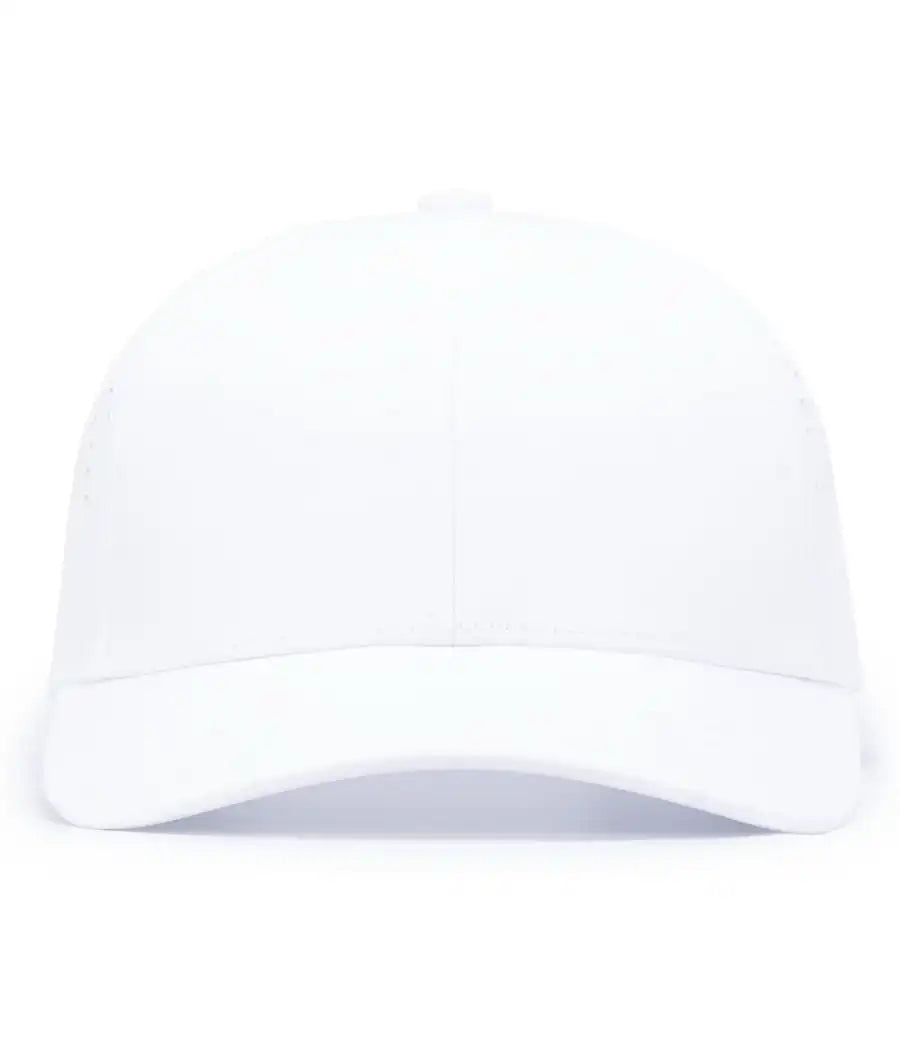 Pacific Headwear P413 Lightweight Perforated Snapback - White - 7’’ - 7 7/8’’
