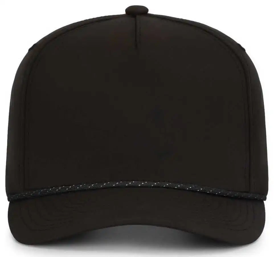 Pacific Headwear P421 Weekender Cap - Black White - 7’’ 7 7/8’’