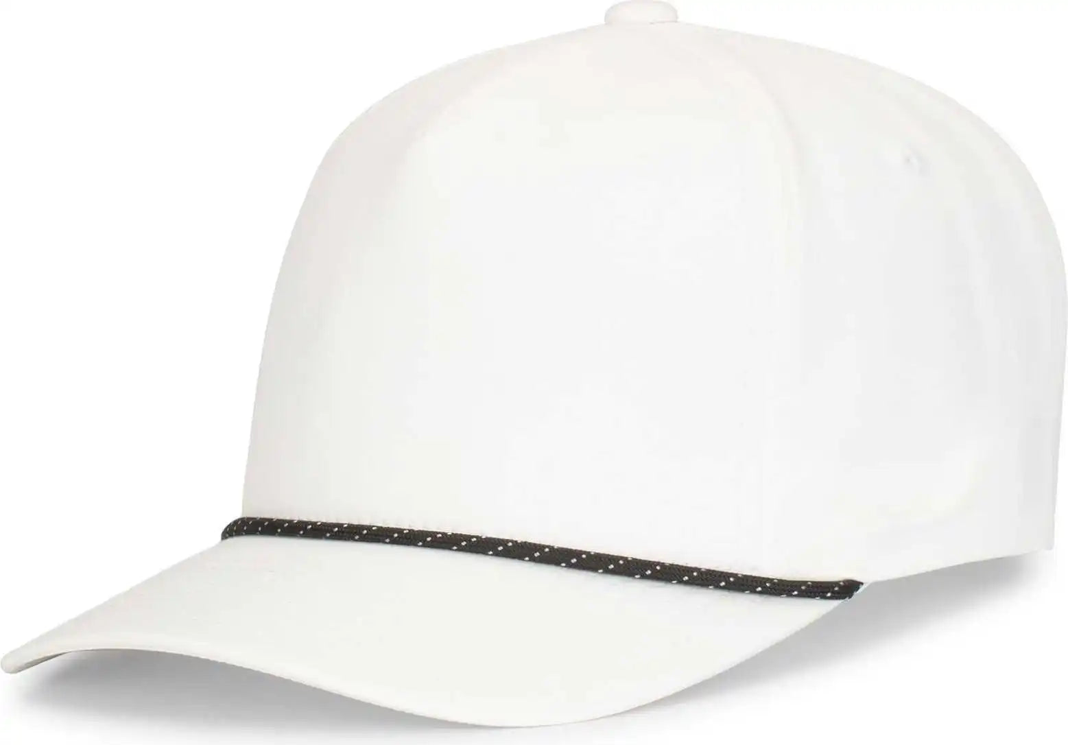 Pacific Headwear P421 Weekender Cap - White Black - 7’’ 7 7/8’’