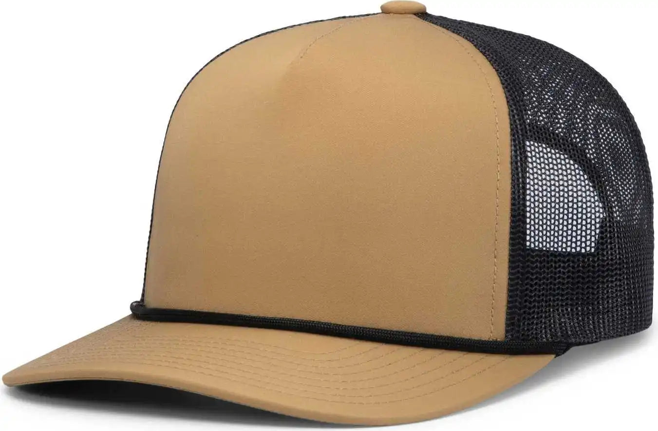 Pacific Headwear P423 Weekender Trucker Cap - Buck Lt Charcoal - Brown Gray / 7’’ 7 7/8’’