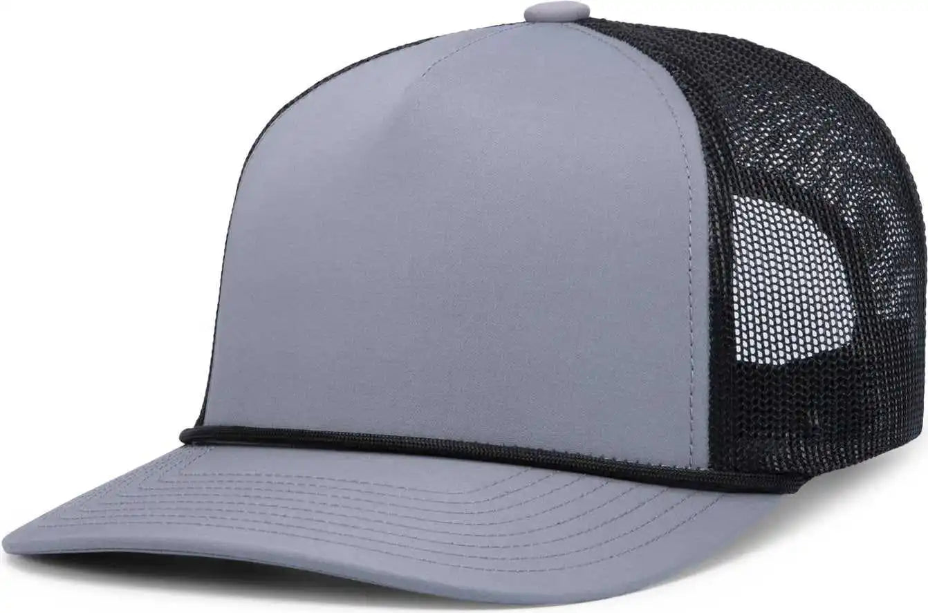 Pacific Headwear P423 Weekender Trucker Cap - Graphite Black - Dark Gray / 7’’ 7 7/8’’