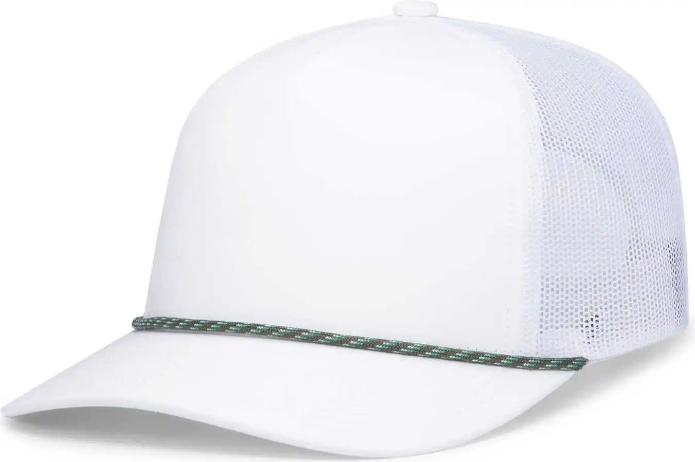 Pacific Headwear P423 Weekender Trucker Cap - White Ginko - 7’’ 7 7/8’’
