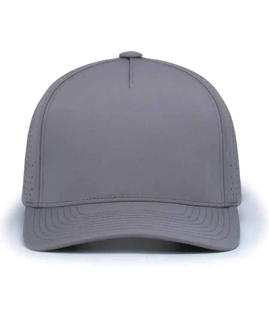 Pacific Headwear P424 Weekender Perforated Snapback Cap - Graphite - 7’’ - 7 7/8’’