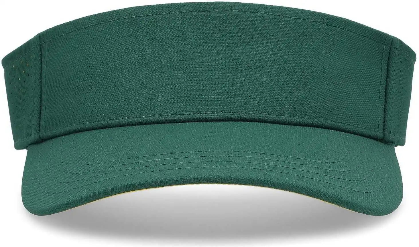 Pacific Headwear P500 Perforated Coolcore Visor - Dark Green Gold - Forest / 7’’ - 7 7/8’’