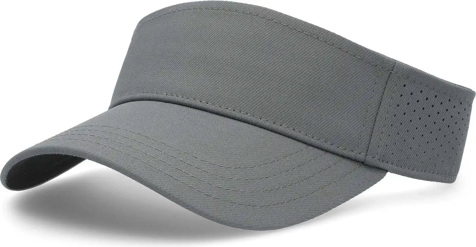 Pacific Headwear P500 Perforated Visor Powered by Coolcore - Graphite Black - 7’’ - 7 7/8’’