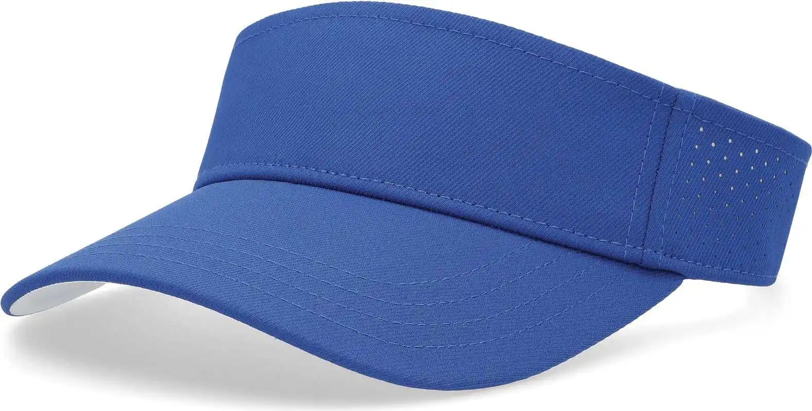 Pacific Headwear P500 Perforated Visor Powered by Coolcore - Royal White - 7’’ - 7 7/8’’