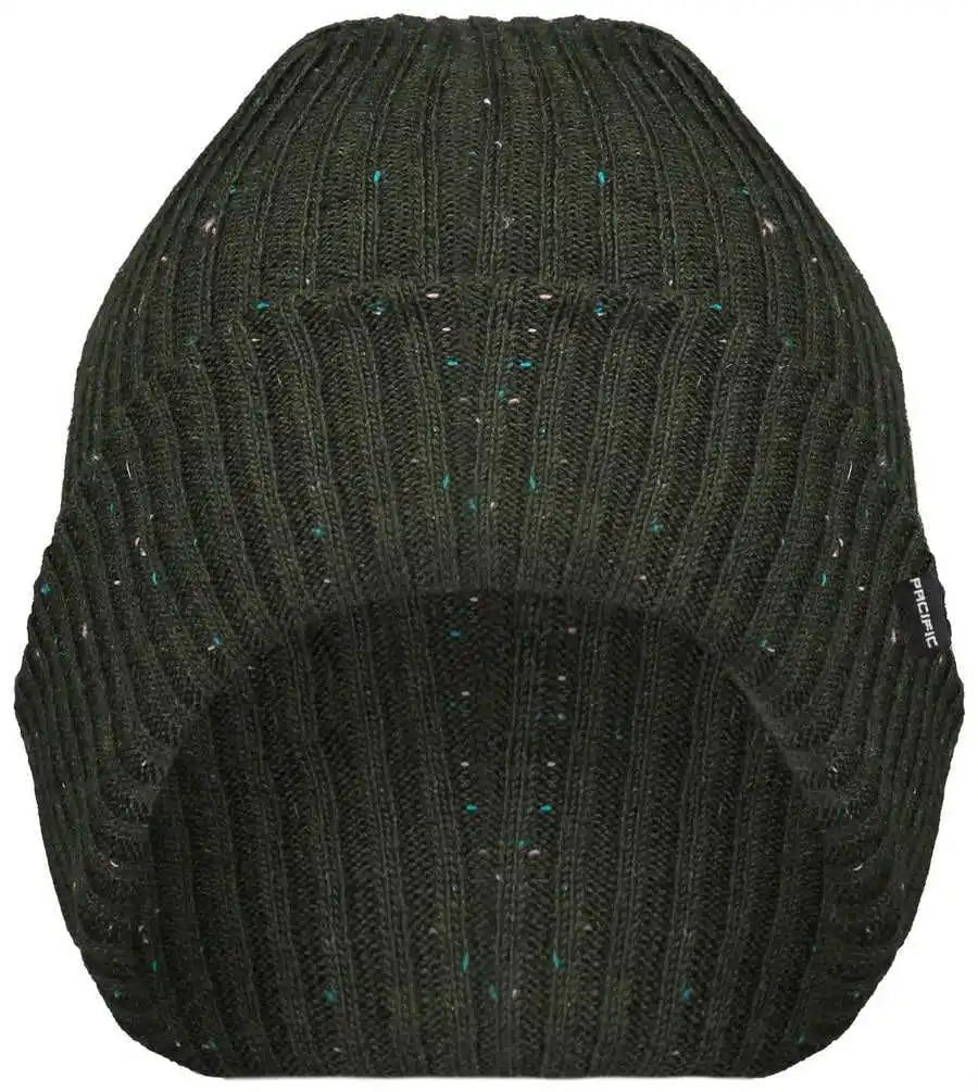 Pacific Headwear P600k Tweed Beanie - Dark Green - Forest / 7’’ - 7 7/8’’