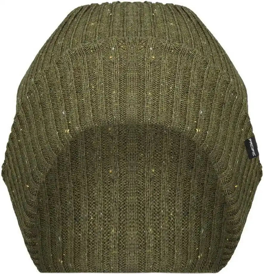 Pacific Headwear P600k Tweed Beanie - Loden - Dark Gray / 7’’ - 7 7/8’’