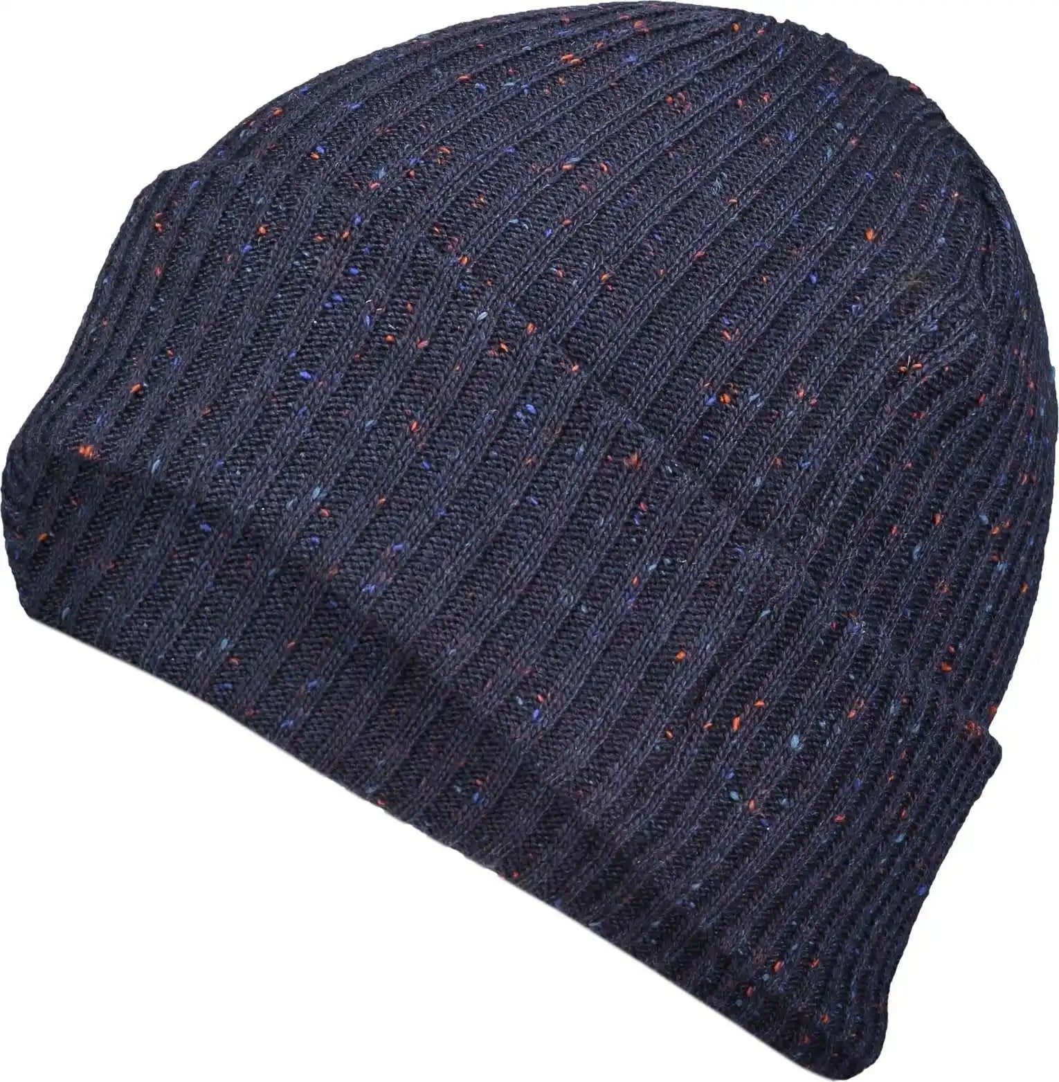 Pacific Headwear P600k Tweed Beanie - Navy - 7’’ - 7 7/8’’