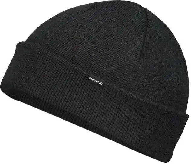 Pacific Headwear P603k Fisherman Beanie - Black - 7’’ - 7 7/8’’