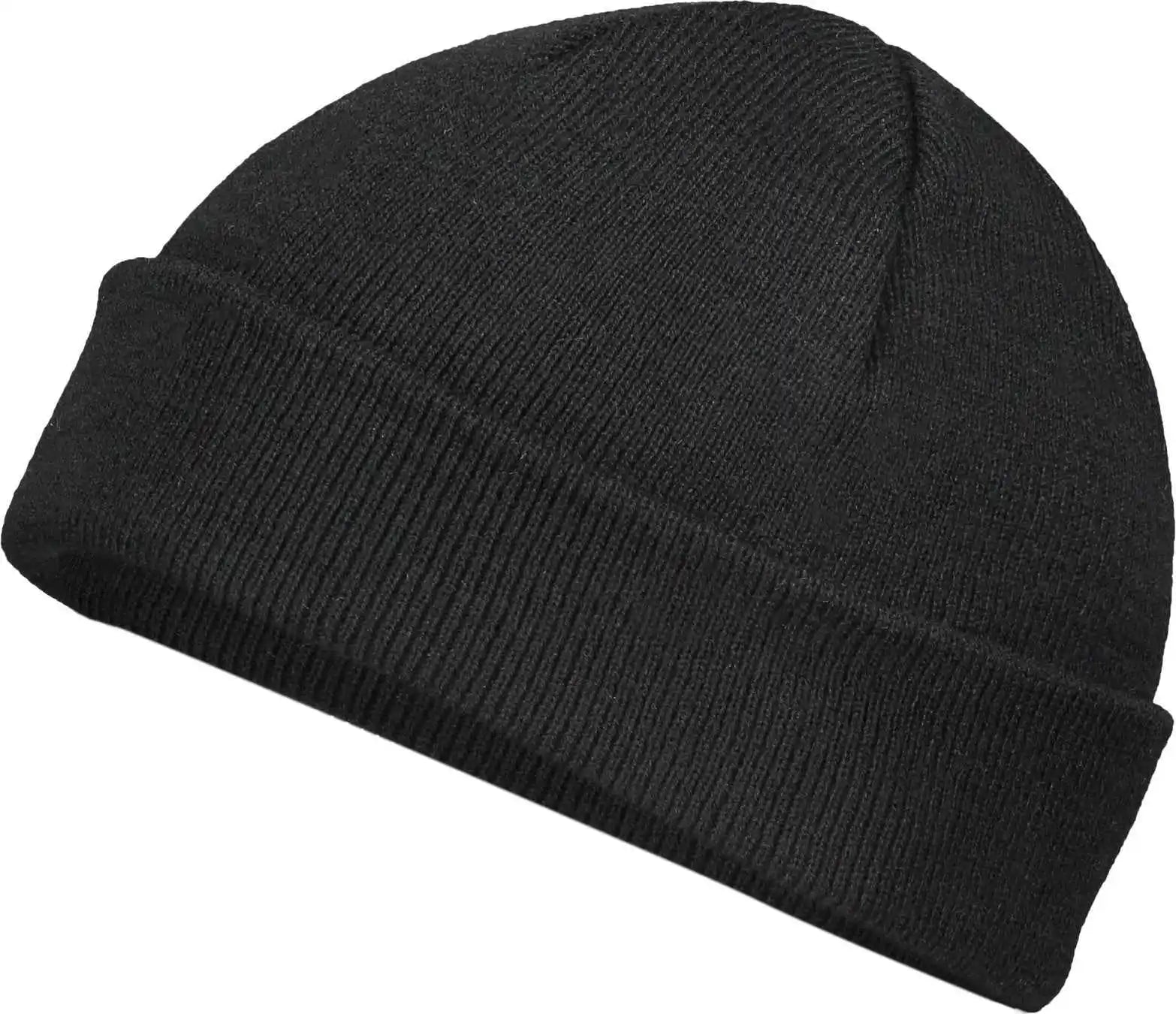 Pacific Headwear P603k Fisherman Beanie - Black - 7’’ - 7 7/8’’