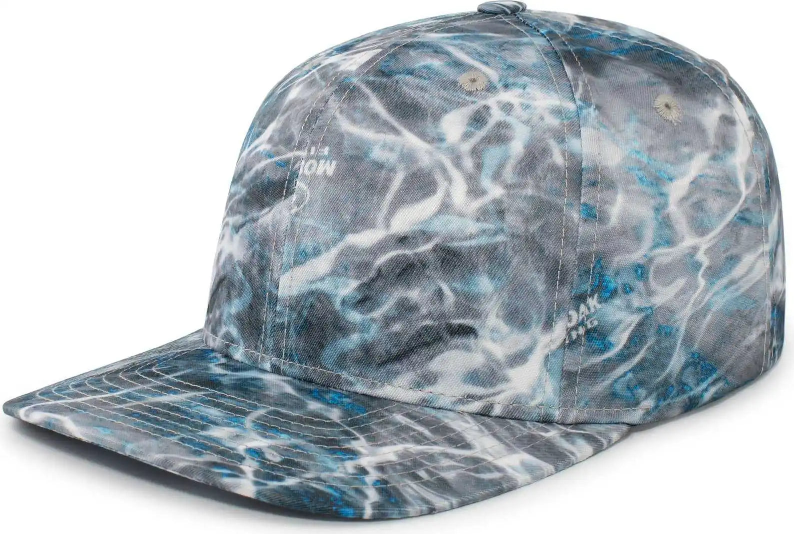 Pacific Headwear P680 Mossy Oak Guide Cap - Mossy Oak Elements Aqua Steelhead - 7’’ - 7 7/8’’