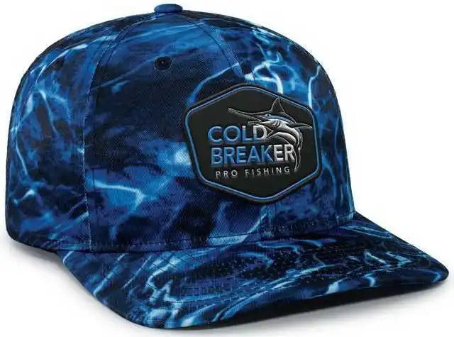 Pacific Headwear P680 Mossy Oak Guide Cap - Mossy Oak Elements Wakeform High Seas - 7’’ - 7 7/8’’