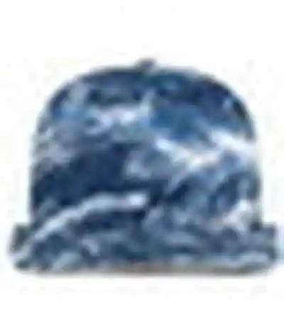 Pacific Headwear P691 Mossy Oak Low Profile Trucker Pacflex Cap - Elements Agua Blackfin White - 6 7/8’’ 7 3/8’’