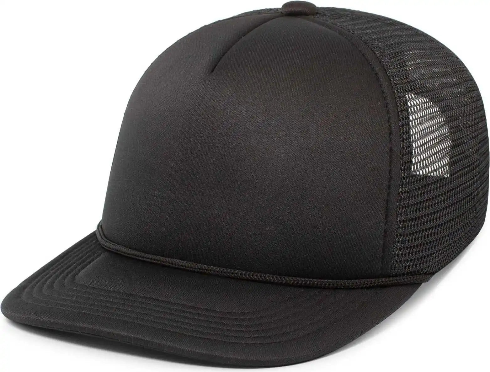Pacific Headwear P782 Foamie Fresh Trucker Cap - Black - 7’’ - 7 7/8’’