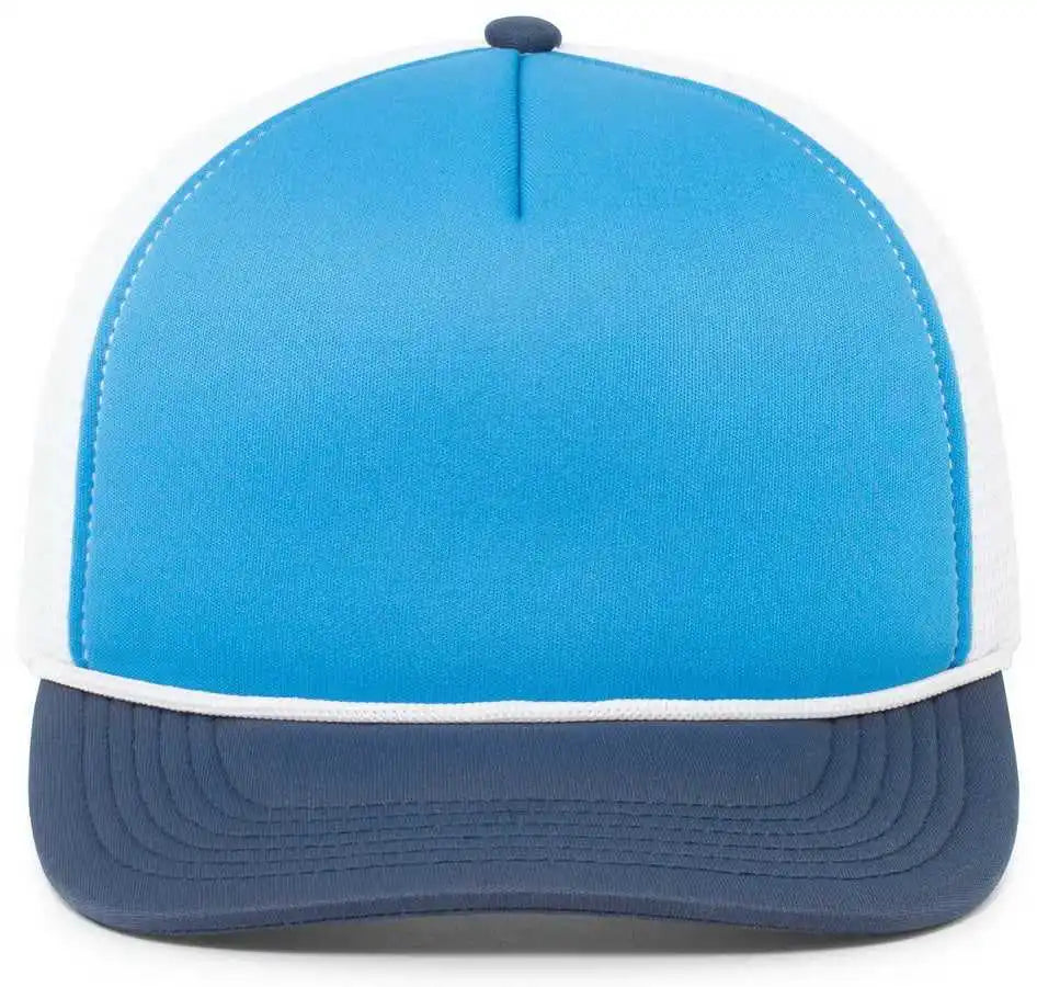 Pacific Headwear P782 Foamie Fresh Trucker Cap - Blue White Navy - 7’’ - 7 7/8’’