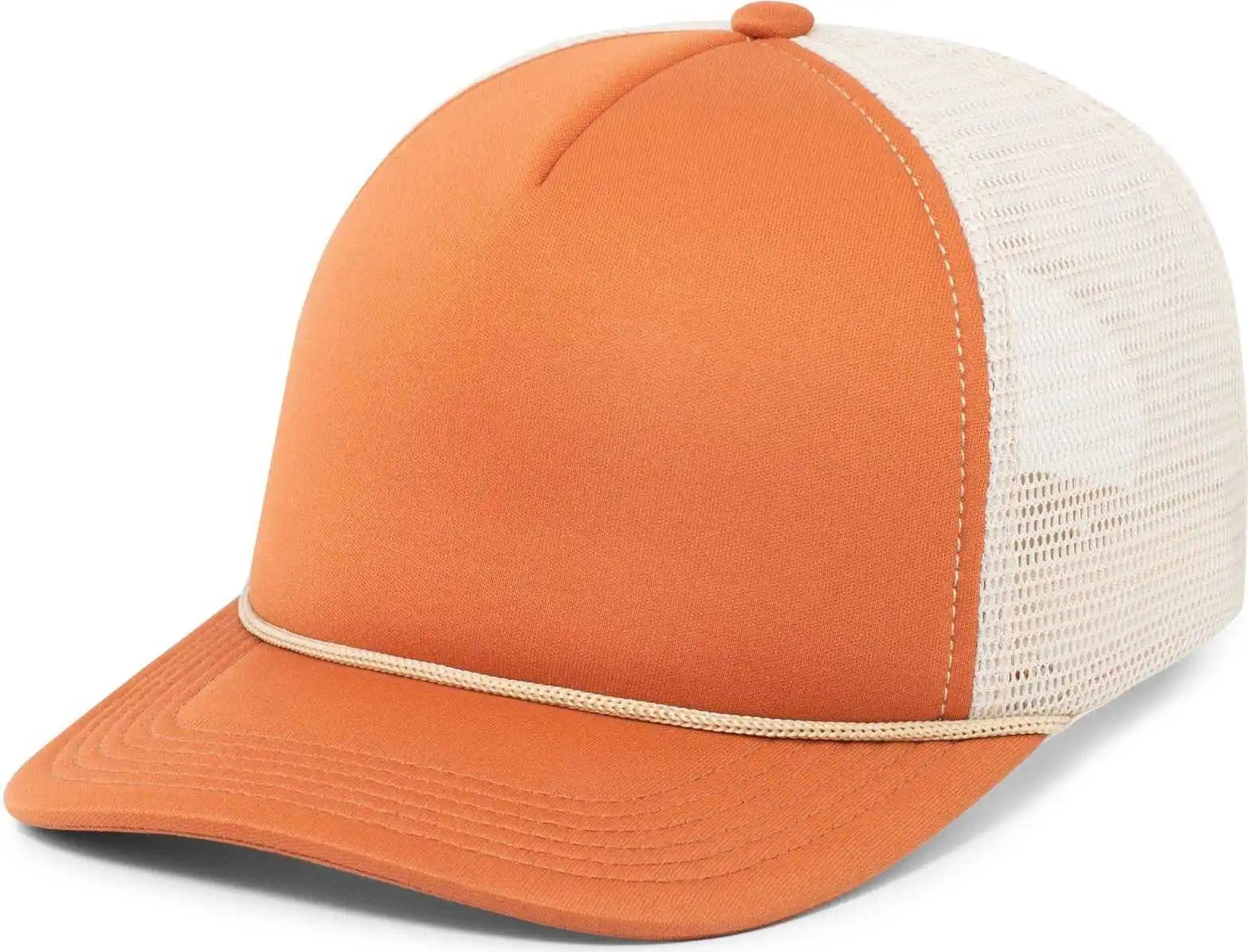 Pacific Headwear P782 Foamie Fresh Trucker Cap - Rust Khaki - Burnt Orange / 7’’ - 7 7/8’’