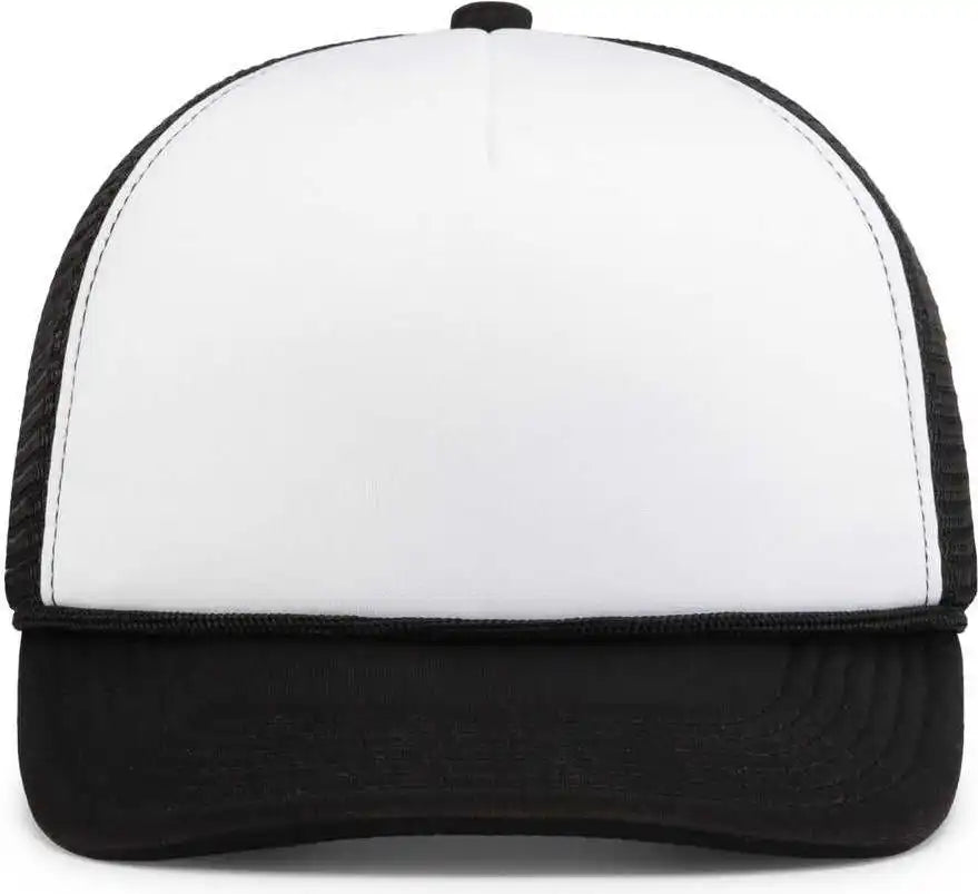 Pacific Headwear P782 Foamie Fresh Trucker Cap - White Black - 7’’ - 7 7/8’’