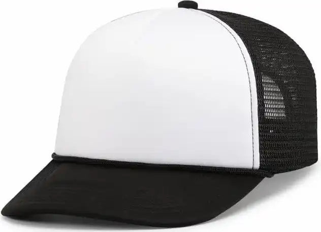 Pacific Headwear P782 Foamie Fresh Trucker Cap - White Black - 7’’ - 7 7/8’’