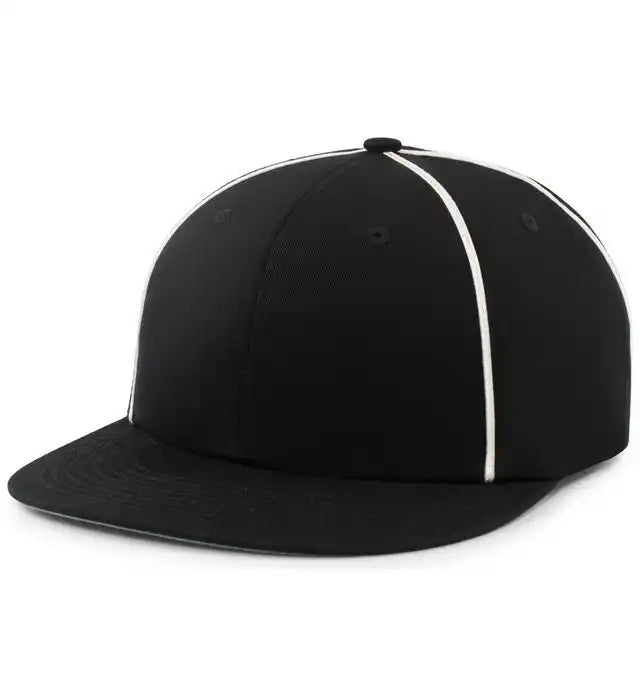 Pacific Headwear P820 Momentum Team Cap - Black White - 7’’ 7 7/8’’
