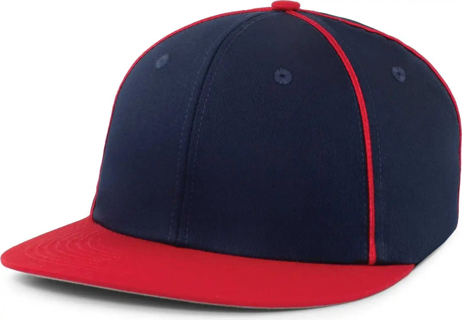 Pacific Headwear P820 Momentum Team Cap - Navy Red - 7’’ 7 7/8’’