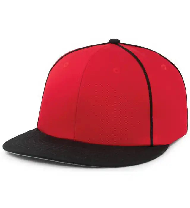 Pacific Headwear P820 Momentum Team Cap - Red Black - 7’’ 7 7/8’’