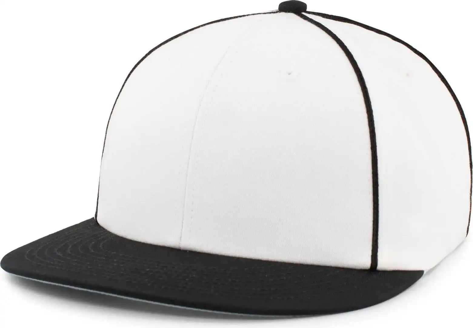 Pacific Headwear P820 Momentum Team Cap - White Black - 7’’ 7 7/8’’
