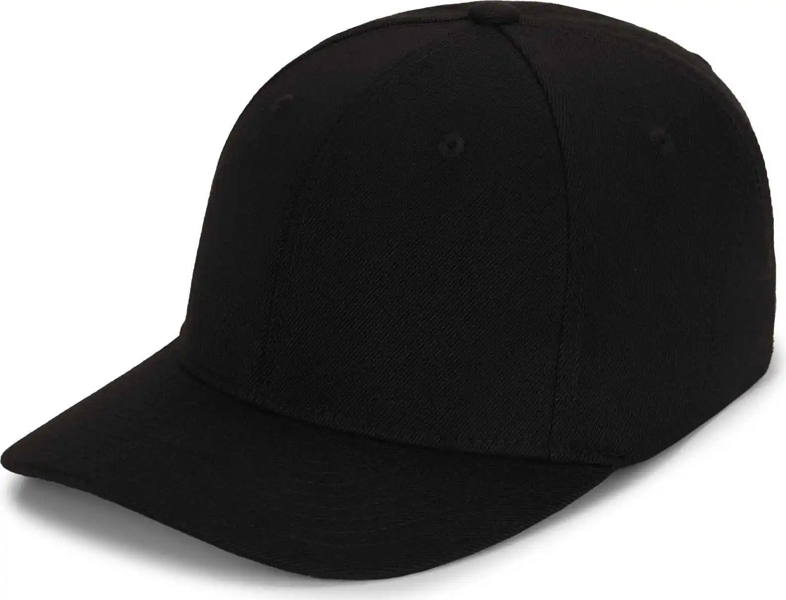 Pacific Headwear P821 Pro Wool Pacflex Cap - Black - 6 1/2’’ 7’’
