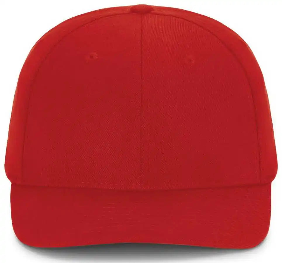 Pacific Headwear P821 Pro Wool Pacflex Cap - Red - 6 1/2’’ 7’’
