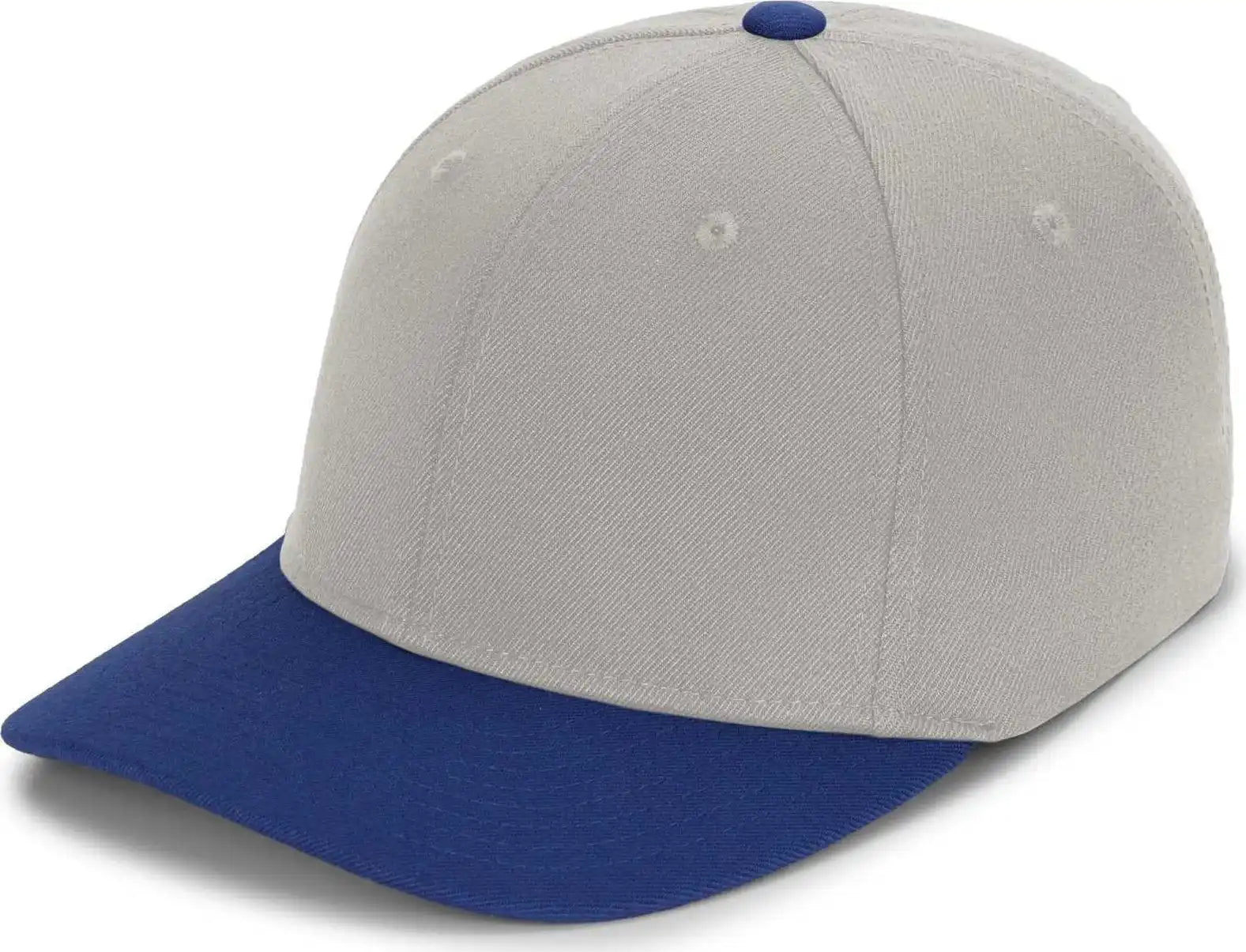 Pacific Headwear P821 Pro Wool Pacflex Cap - Silver Royal - Light Gary / 6 1/2’’ 7’’